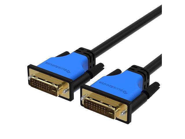 B DVI to DVI Monitor Cable (15FT/ 5M, 24+1 Dual Link, Digital Video Cable, Male to Male) - for Gaming, DVD, Laptops, HDTV and Projector