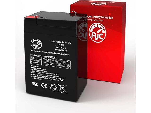 AJC Battery Compatible with Power Rite PRB64 6V 4.5Ah Emergency Light Battery