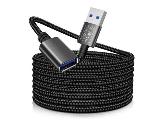 USB Extension Cable USB 3.0 Extender Cord 10FT Type A Male to Female USB Extender Cord High-Speed Data Transfer USB Extender Compatible with.