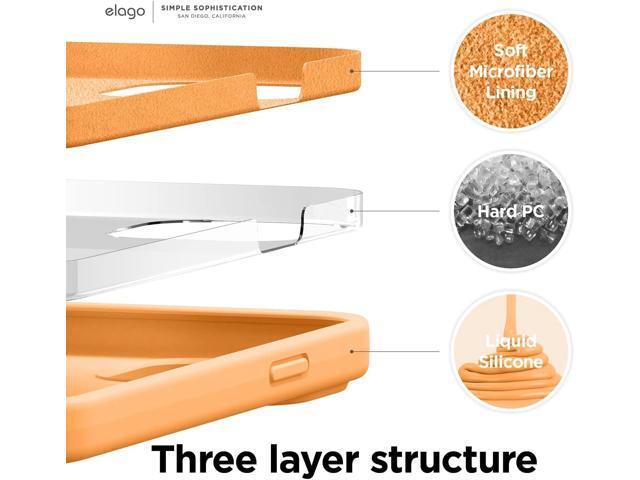 elago Compatible with iPhone 13 Case, Liquid Silicone Case, Full Body Screen Camera Protective Cover, Shockproof, Slim Phone Case, Anti-Scratch...