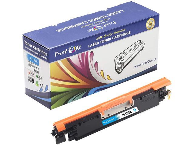 PrintOxe Compatible 5 Toners for 130A Complete Set + BK; 2 Black CF350A, Cyan CF351A, Yellow CF352A, & Magenta CF353A for HP Laser Jet Pro Color...
