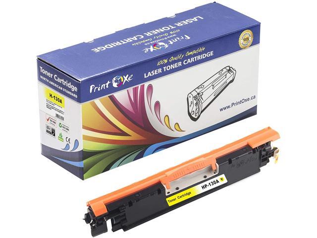 PrintOxe Compatible 5 Toners for 130A Complete Set + BK; 2 Black CF350A, Cyan CF351A, Yellow CF352A, & Magenta CF353A for HP Laser Jet Pro Color...