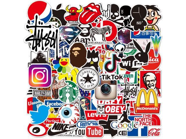 100pcs Water Bottle Stickers, Waterproof Cute Vsco Stickers for Laptop, Aesthetic Trendy Vinyl Stickers Pack for Adults, Teens, Phone Case Stickers.