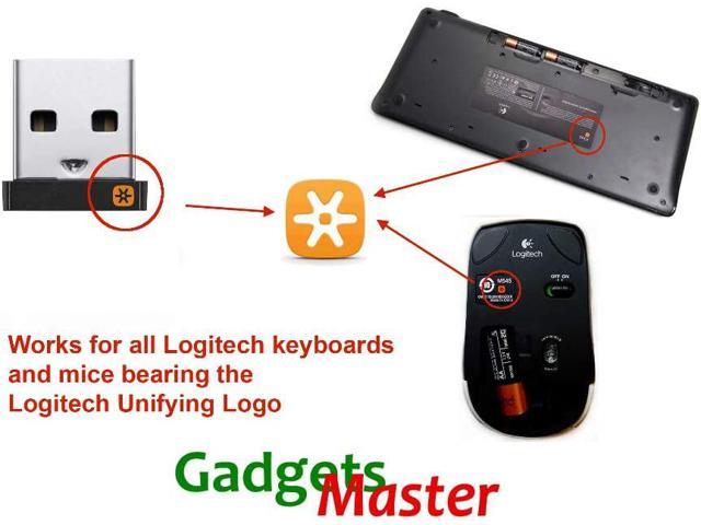 GadgetsMaster 3mm USB Unifying Receiver for Logitech Keyboards and Mice