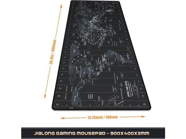 New Upgraded Version World Map Mouse Pad Tapis de Souris Gaming Large Size 35.4 X 15.7X 0.12inches Desk Mat with Personalized Design for Work...