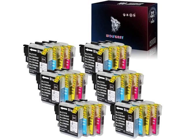 Wolfgray 24Pack LC61 Compatible Ink Cartridge Replacement for Brother LC61BK LC61C LC61M LC61Y Ink for Brother MFC-490CW MFC-495CW MFC-J615W.