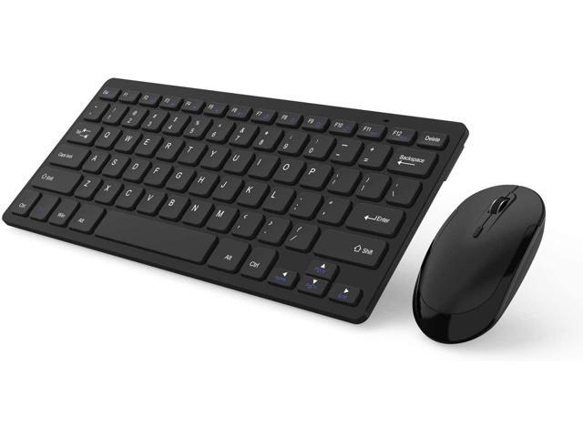 Wireless Keyboard and Mouse, 2.4G Slim Compact Quiet Small Keyboard and Mouse Combo, Wireless Keyboards Mice Set for Windows, Laptop, PC.