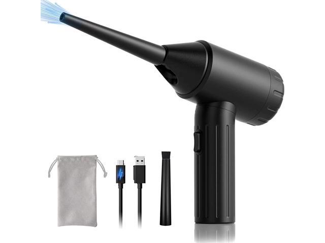 TIANMU Electric Compressed Air Duster, Strongest 3-Gear to 90000 RPM Powerful Air Dust Blower, Replaces Cordless Air Cans for Keyboard Laptop PC.