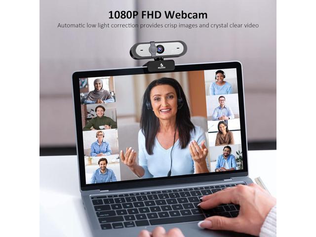 NexiGo N660P 1080P 60FPS Webcam with Software Control, Dual Microphone & Cover, Autofocus, HD USB Computer Web Camera, for...