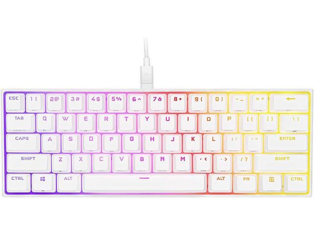 CORSAIR K65 RGB Mini 60% Mechanical Gaming Keyboard-Customizable Per-Key RGB Backlighting-Cherry MX Speed Mechanical Keyswitches-Detachable USB.