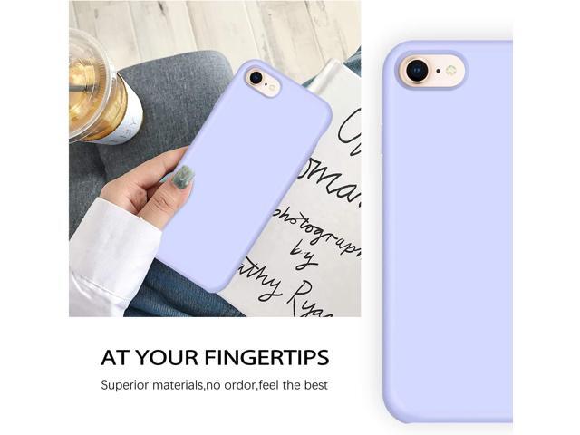 iPhone SE 2022 Case,iPhone SE 2020/8/7 Cases, Liquid Silicone Soft Gel Rubber Slim Mobile Phone Cover with Microfiber Cloth Lining Cushion...