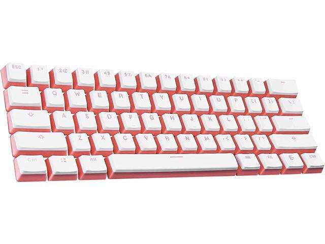 MIHIYIRY PBT Pudding Keycaps, Double Shot OEM Profile Top Print Keycaps Set for DIY 104/87/61 Cherry MX Gateron Option Mechanical Gaming Keyboard.