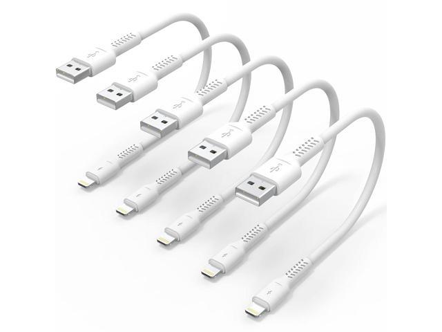 6 inch iPhone Charge Cable Short, 0.5ft 5Pack USB to Lightning Cord for Fast Charging Stations Compatible with Apple iPhone 12 11 Pro Max Xs 8 7 6...