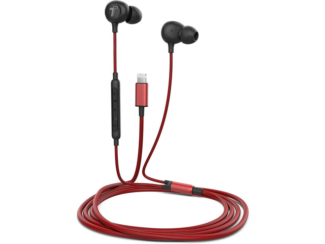Thore iPhone 13/14 Earphones (V60) Wired in Ear Lightning Earbuds (Apple MFi Certified) Headphones with Microphone/Remote for iPhone 12/11/Pro...