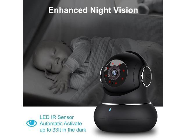 litokam 2K Indoor Security Camera, 360° Cameras for Home Security Indoor with Motion Detection, Pet Cam with Phone App, Baby Monitor-Night Vision