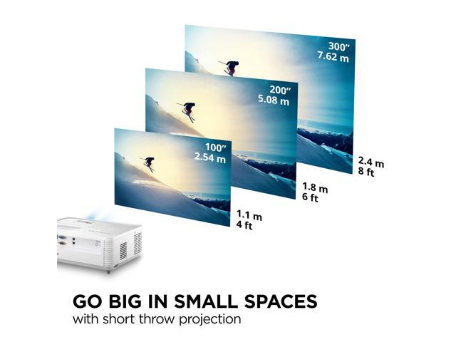 ViewSonic PS502W 4,000 ANSI Lumens WXGA Short Throw Business & Education Projector?