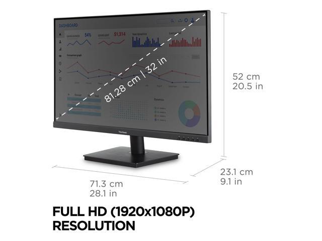 ViewSonic - VA3209M 32" IPS LED FHD Monitor (HDMI, VGA) - Black - image 5