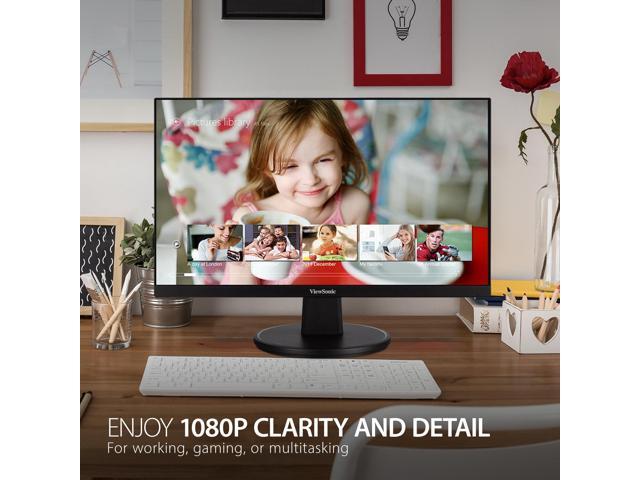 ViewSonic VS2247-MH 22 Inch 1080p Monitor with 75 Hz, Adaptive Sync, Thin Bezels, Eye Care, HDMI, VGA Inputs for Home and Office