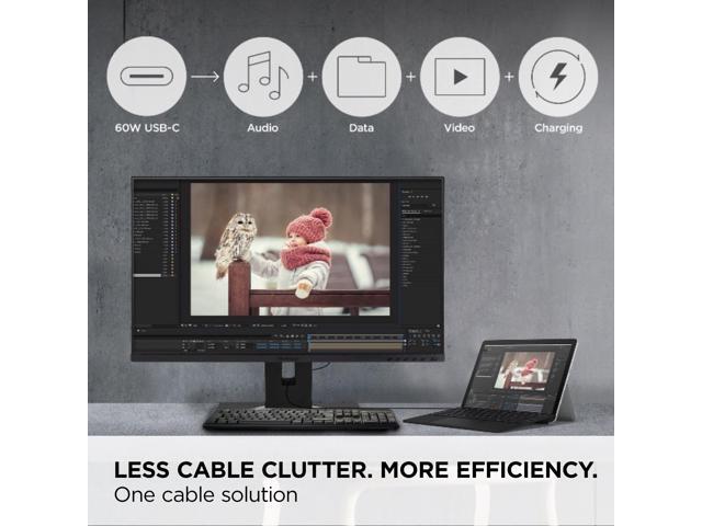 ViewSonic - DFS VG275 27" IPS LCD FHD Monitor (USB-C, HDMI, DP) - Black - image 4