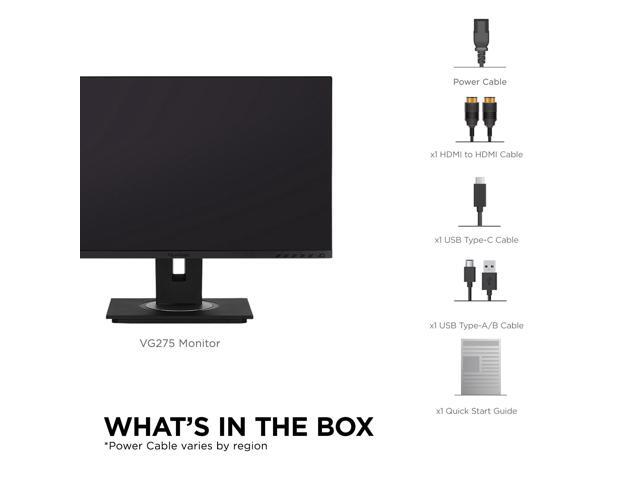 ViewSonic - DFS VG275 27" IPS LCD FHD Monitor (USB-C, HDMI, DP) - Black - image 8