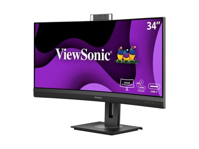 ViewSonic - VG3457CV 34" WUQHD Curved Video Conferencing Docking Monitor (USB-C) - Black - image 3
