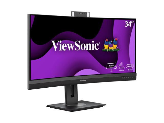 ViewSonic - VG3457CV 34" WUQHD Curved Video Conferencing Docking Monitor (USB-C) - Black - image 4