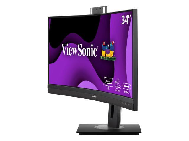 ViewSonic - VG3457CV 34" WUQHD Curved Video Conferencing Docking Monitor (USB-C) - Black - image 5