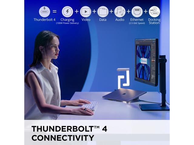 ViewSonic VP2776T-4K 27 Inch 4K UHD IPS Monitor with Advanced Ergonomics, Thunderbolt 4, 100% sRGB Rec 709, Pantone Validated, USB C, HDMI 2.1, and...