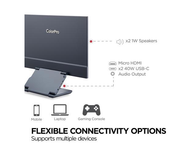 ViewSonic - VP1656 15.6" IPS LCD FHD Portable Monitor (USB-C) - Black - image 7