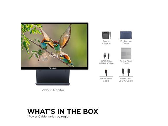 ViewSonic - VP1656 15.6" IPS LCD FHD Portable Monitor (USB-C) - Black - image 8