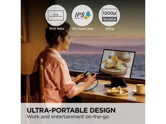 ViewSonic - VP1656 15.6" IPS LCD FHD Portable Monitor (USB-C) - Black - image 3