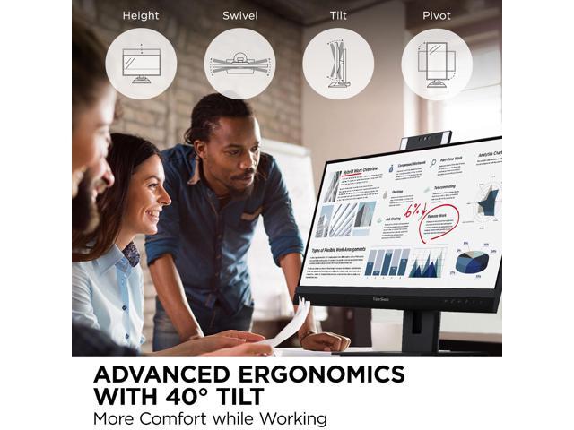 ViewSonic - VG2757V-2K 27" LCD QHD 100Hz Docking Monitor (HDMI, Display Port, USB-C, RJ45) - Black - image 6