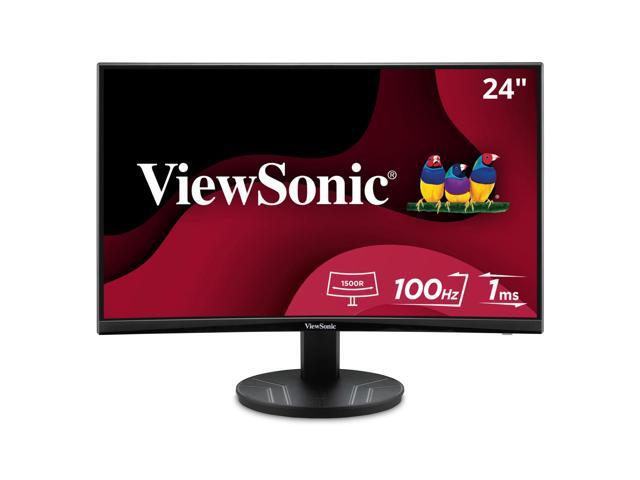ViewSonic - VA2416C 24 Inch Full HD 1080p Frameless Curved Monitor with Variable Refresh Rate, Eye Care, HDMI, and Display - Black - image 7