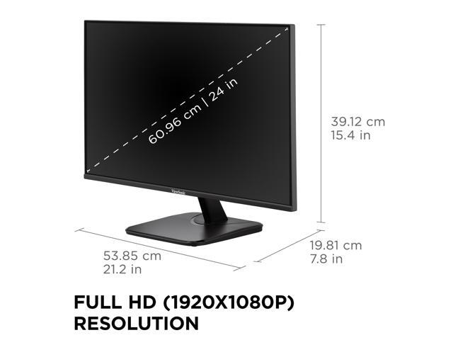 ViewSonic - VA2456A-MHD 23.8" IPS LED FHD 120Hz Monitor (VGA, HDMI) - Black - image 7