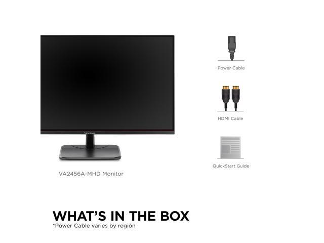 ViewSonic - VA2456A-MHD 23.8" IPS LED FHD 120Hz Monitor (VGA, HDMI) - Black - image 9