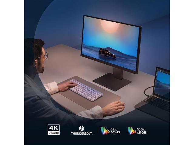 ViewSonic VP2488-4K 24 Inch 4K Mac-Ready Monitor with 100%sRGB, 98% DCI-P3, Pantone Validated, Advanced Ergonomics, Thunderbolt 4, USB Hub, HDMI,...