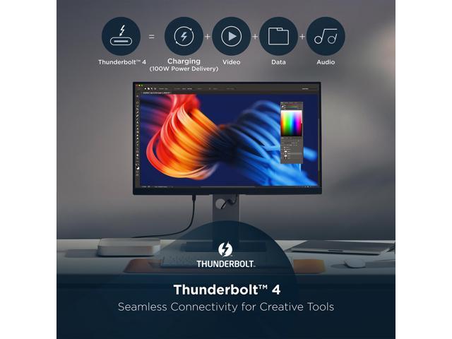 ViewSonic VP2488-4K 24 Inch 4K Mac-Ready Monitor with 100%sRGB, 98% DCI-P3, Pantone Validated, Advanced Ergonomics, Thunderbolt 4, USB Hub, HDMI,...