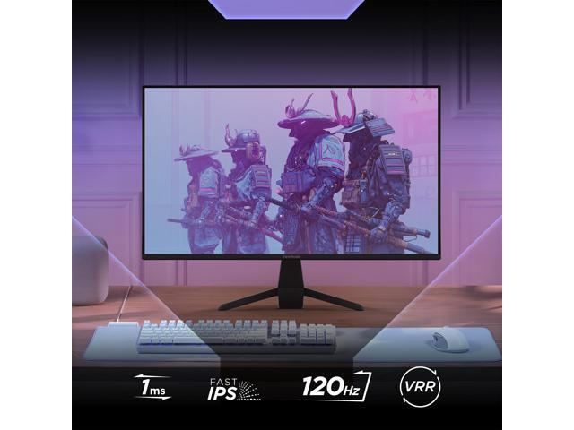 ViewSonic VX2470-MHD 24 Inch 1080p IPS Gaming Computer Monitor with 120Hz, 1ms, Variable Refresh Rate, Eye Care, HDMI, VGA and DisplayPort Inputs