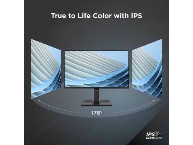 ViewSonic VG2451 24 Inch IPS 1080p Ergonomic Computer Monitor with Full Adjustability, 100Hz, 4-Port USB Hub, HDMI, DisplayPort, and USB C Inputs...