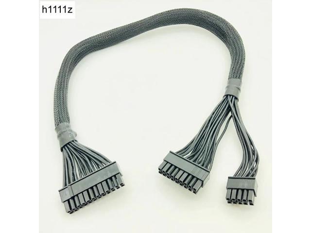 ATX 24pin to (18+10)Pin Modular Power Supply Adapter Cable for Corsair RM650X RM750X RM850X RM1000X 610mm Black Power Cables