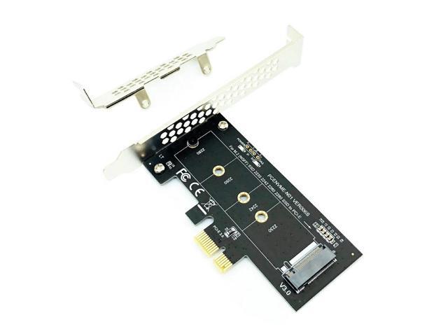 NVME Adapter PCI-E 3.0 x1 to M.2 NVMe M Key Slot Converter with Low Profile Bracket for Samsung PM961 960EVO SM961 PM951 M2 SSD