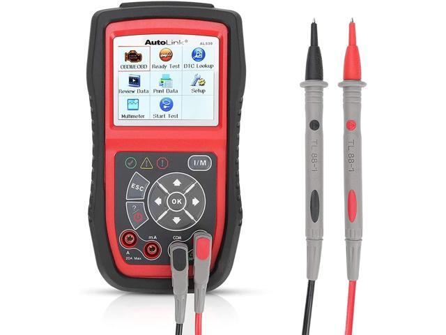 Autel AutoLink AL539 OBD2 Scanner Car Diagnostic Code Reader with Automotive Multimeter & Turns Off Engine Light (MIL)