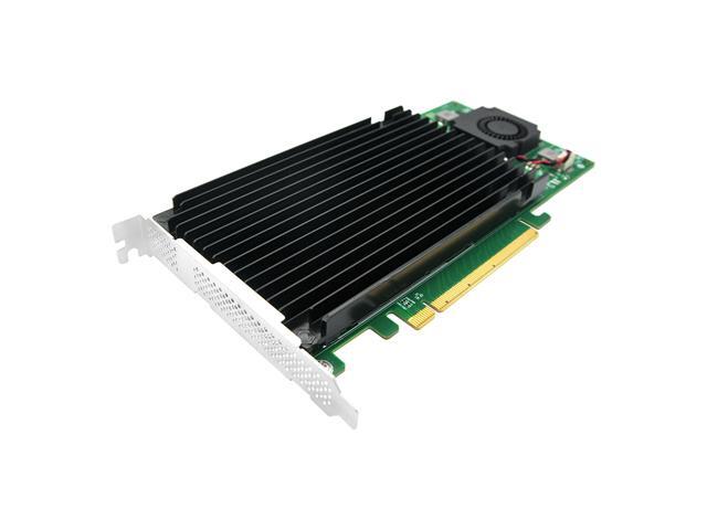 Linkreal PCIe 3.0 x16 to 4 xM.2 NVMe SSD Adapter Card with heatsink