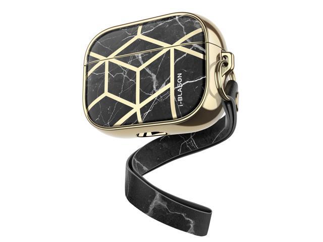 i-Blason Cosmo Series Case Designed for Airpods Pro, 360° Protective Stylish AirPods Pro Case Cover Compatible with Apple AirPods Pro (2019) (Black)