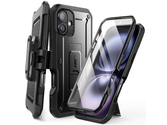 SUPCASE for iPhone 16 Case with Screen Protector (Unicorn Beetle Pro), [Built-in Stand & Belt-Clip] [Military-Grade Protection] Full Body Heavy...