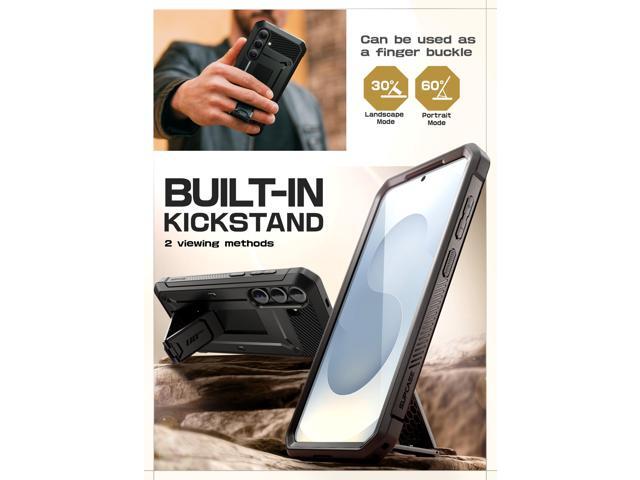 SUPCASE Unicorn Beetle Pro for Samsung Galaxy S25 Case with Stand, [2 Front Frames] [Built-in Screen Protector & Belt-Clip] Military-Grade...