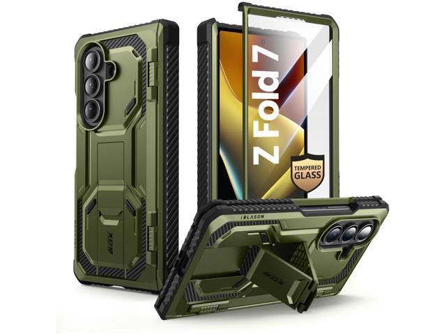 i-Blason Armorbox for Samsung Galaxy Z Fold 7 Case with Stand [Tempered Glass Screen Protector] [Hinge Protection] Full-Body Heavy Duty Rugged...