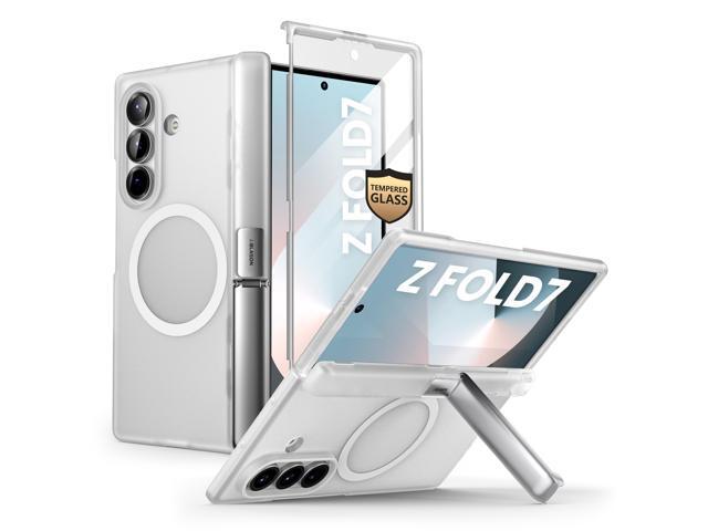 i-Blason for Samsung Galaxy Z Fold 7 Case [Compatible with MagSafe] [Tempered Glass Screen Protector] [Hinge Protection & Kickstand] Full-Body...