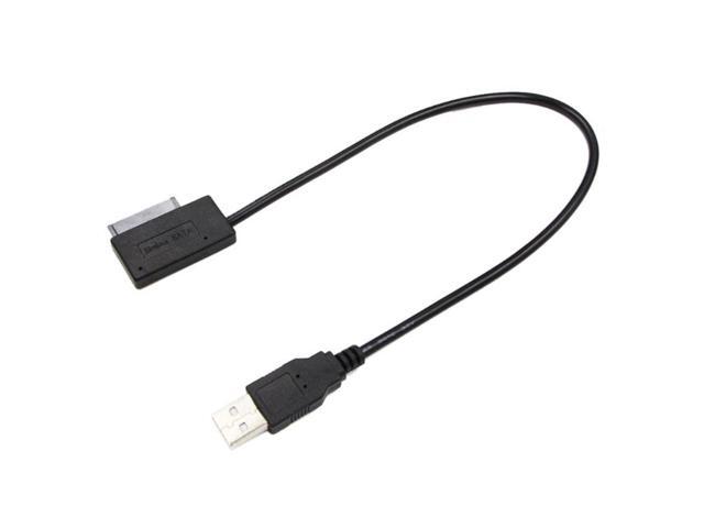 USB 2.0 Mini Sata II 7+6 13Pin Adapter Converter Laptop CD/DVD ROM Optical Drive Data Cord Cable Adapter for Notebook