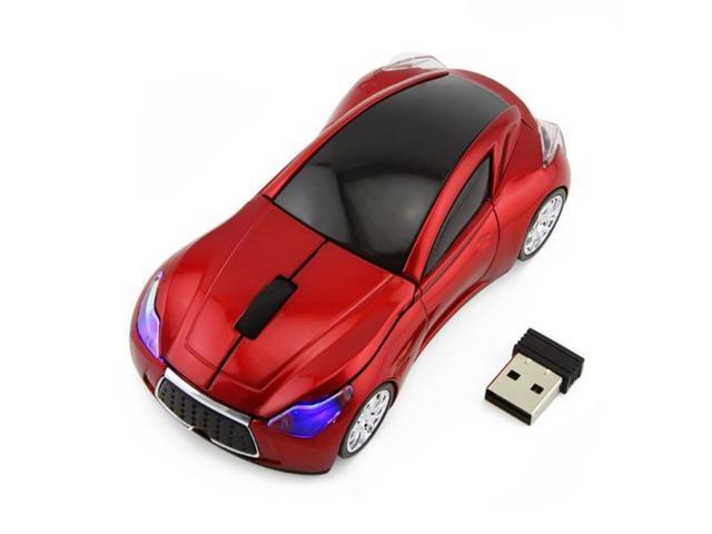 2.4GHz Wireless Cordless Car Shaped Mouse Mice with USB Receiver for PC Computer Laptop Accessories